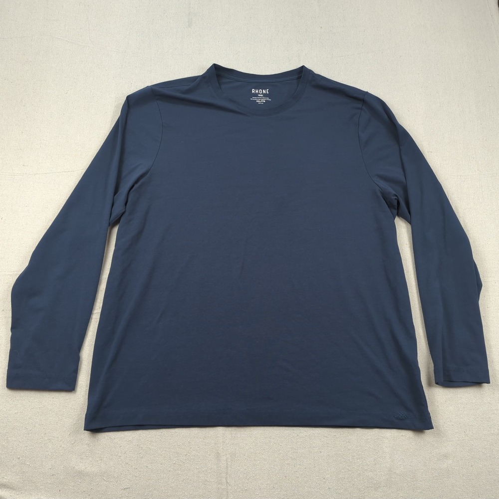 Rhone Shirt Mens Blue 2XL Element Tee Lounge Casual Long Sleeve
